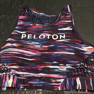 Peloton Striped Athletic Tank with Logo
